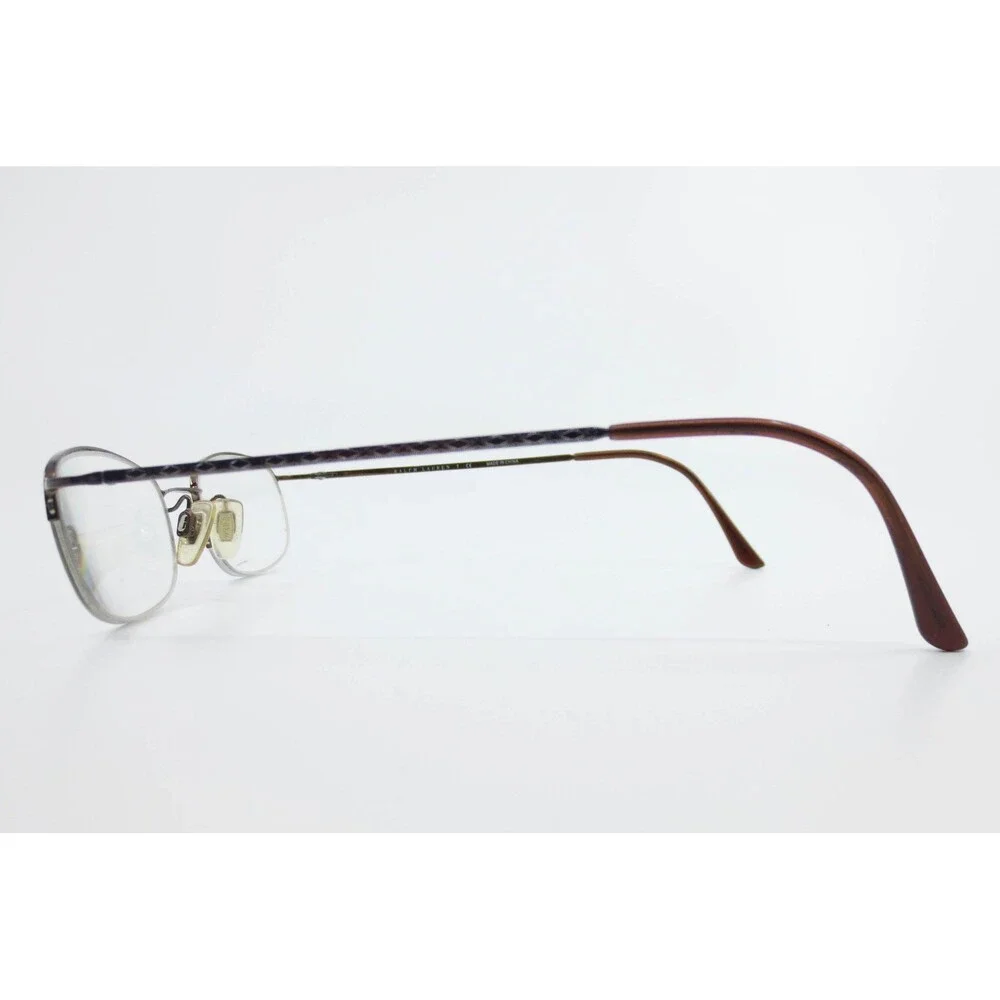 Ralph Lauren Polo 1004 9013 Brown Tortoise Oval Semi Rimless Eyeglasses